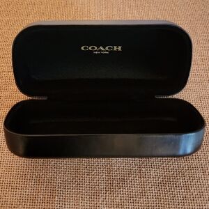 COACH NWOT GLASSES HARD CASE BLACK